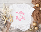 Merry and bright tee