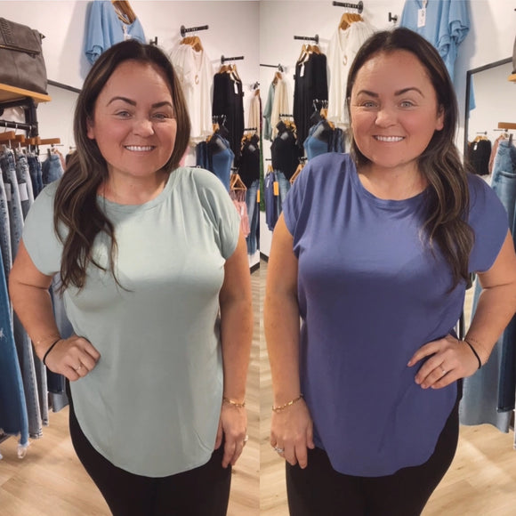 Rachel’s oversized boyfriend top