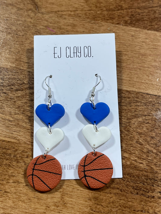 Basketball team dangle earrings