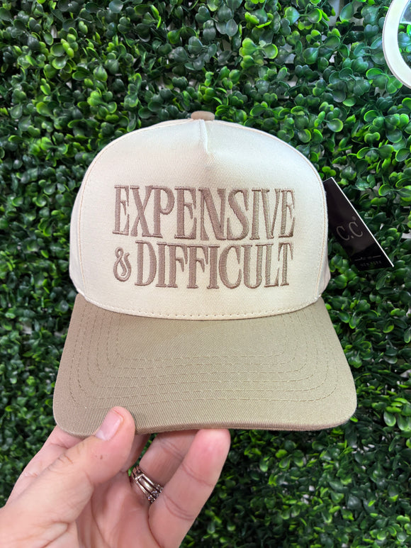 Expensive & Difficult trucker hat