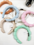 Spa sponge scalloped headband