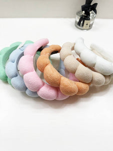 Spa sponge scalloped headband