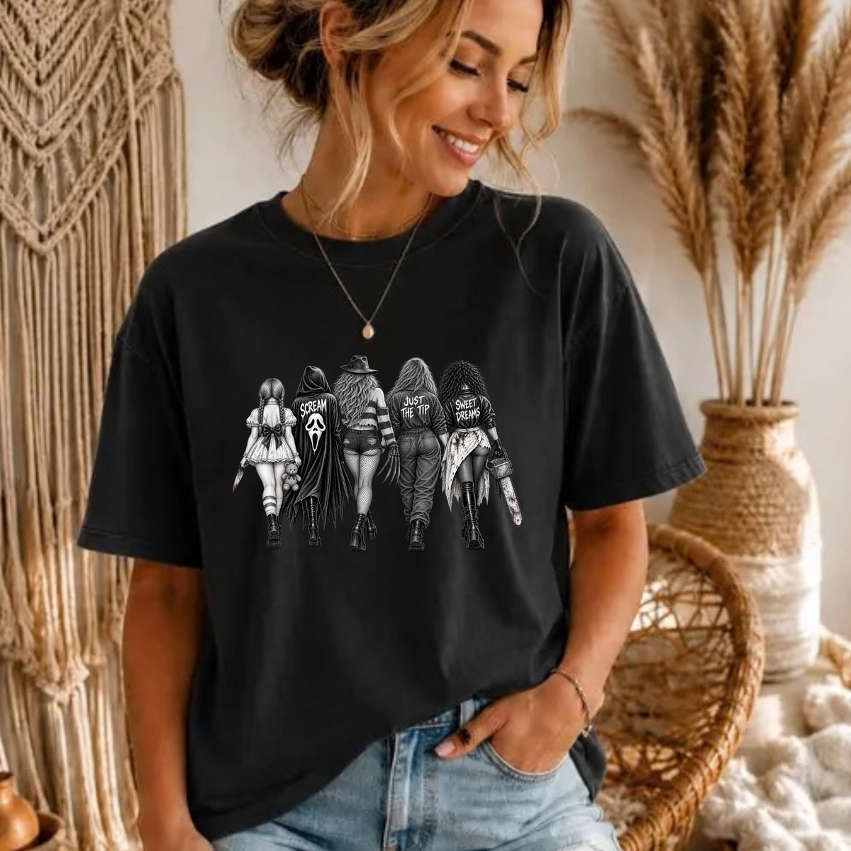 Horror Women walking tee