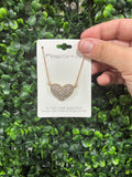 Rhinestone Heart Necklace
