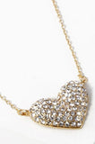 Rhinestone Heart Necklace