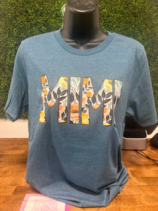 MIMI Blue Floral Tee