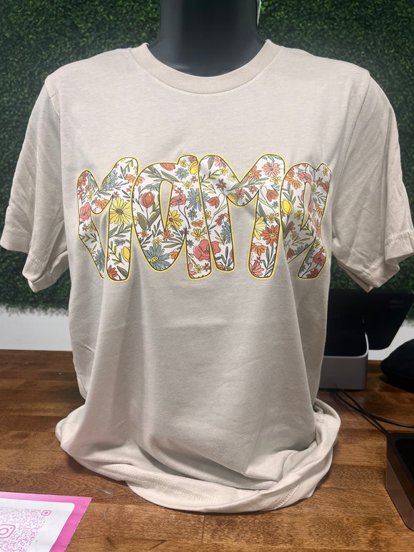 Mama floral tee