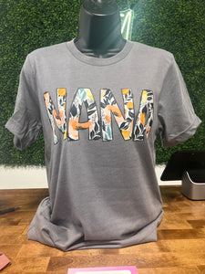 NANA grey Floral Tee