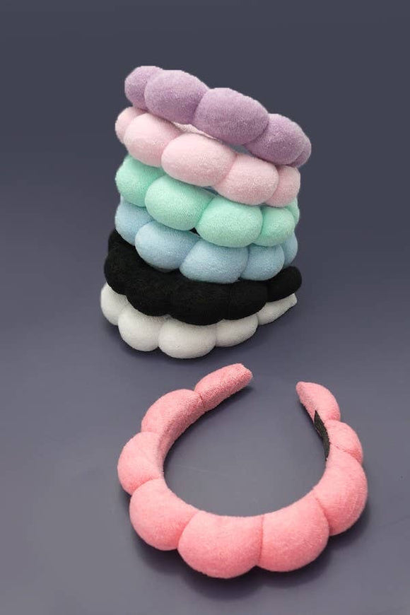 Spa sponge scalloped headband