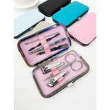 Personal Mani and Pedi Kit care tools with case