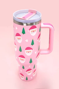 Pink Santa 40oz Tumbler