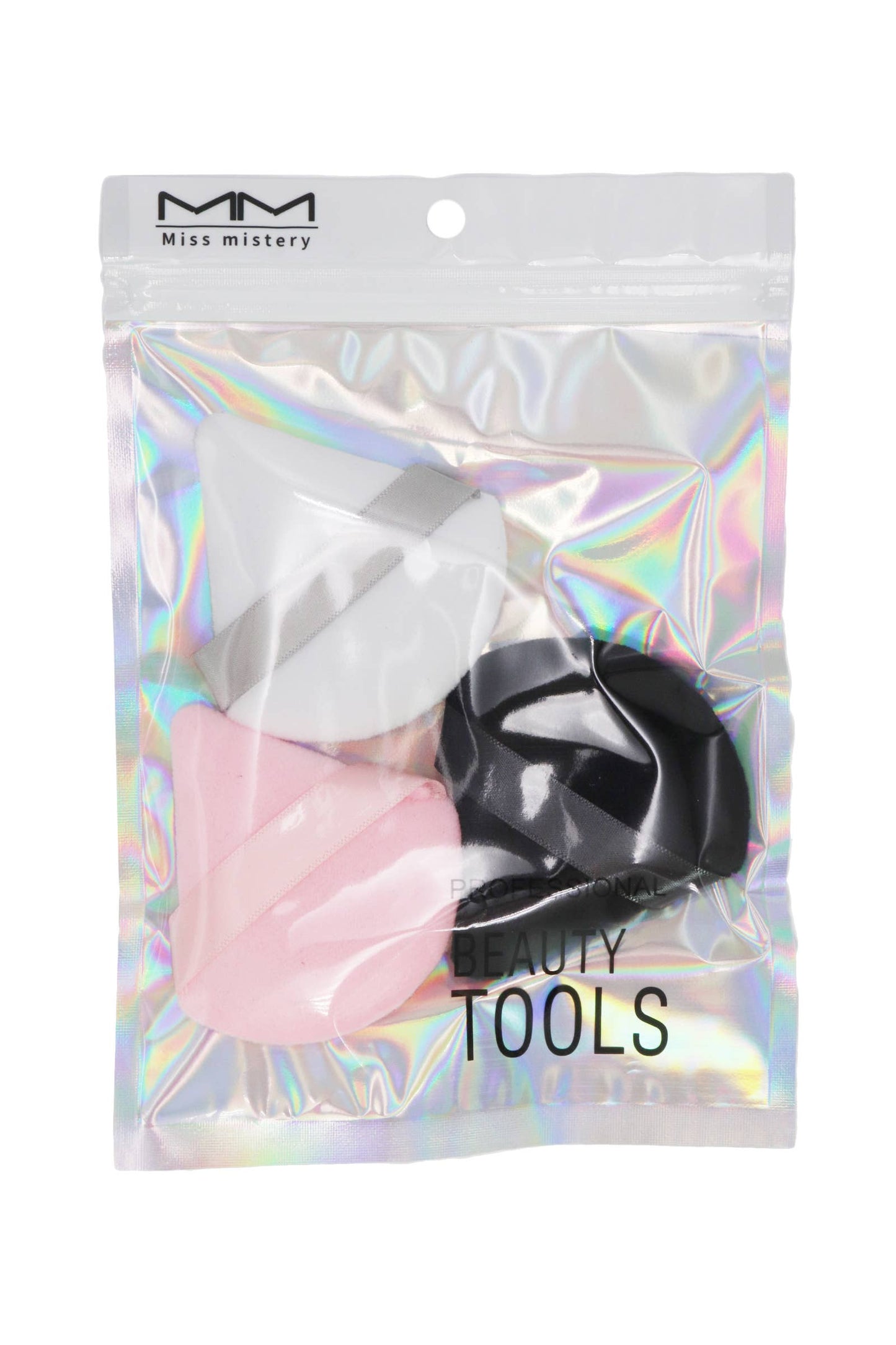 Velvety Triangle Makeup Powder Puff - 3 pc/bag