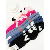 Heart Printed Soft Fuzzy Winter Socks