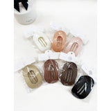 French Design Flat Hair Claw Clips