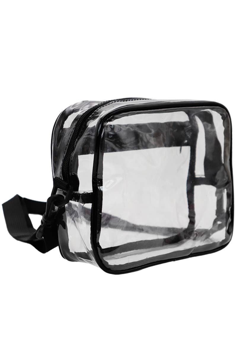 Clear Pvc Crossbody Messenger Travel Bag