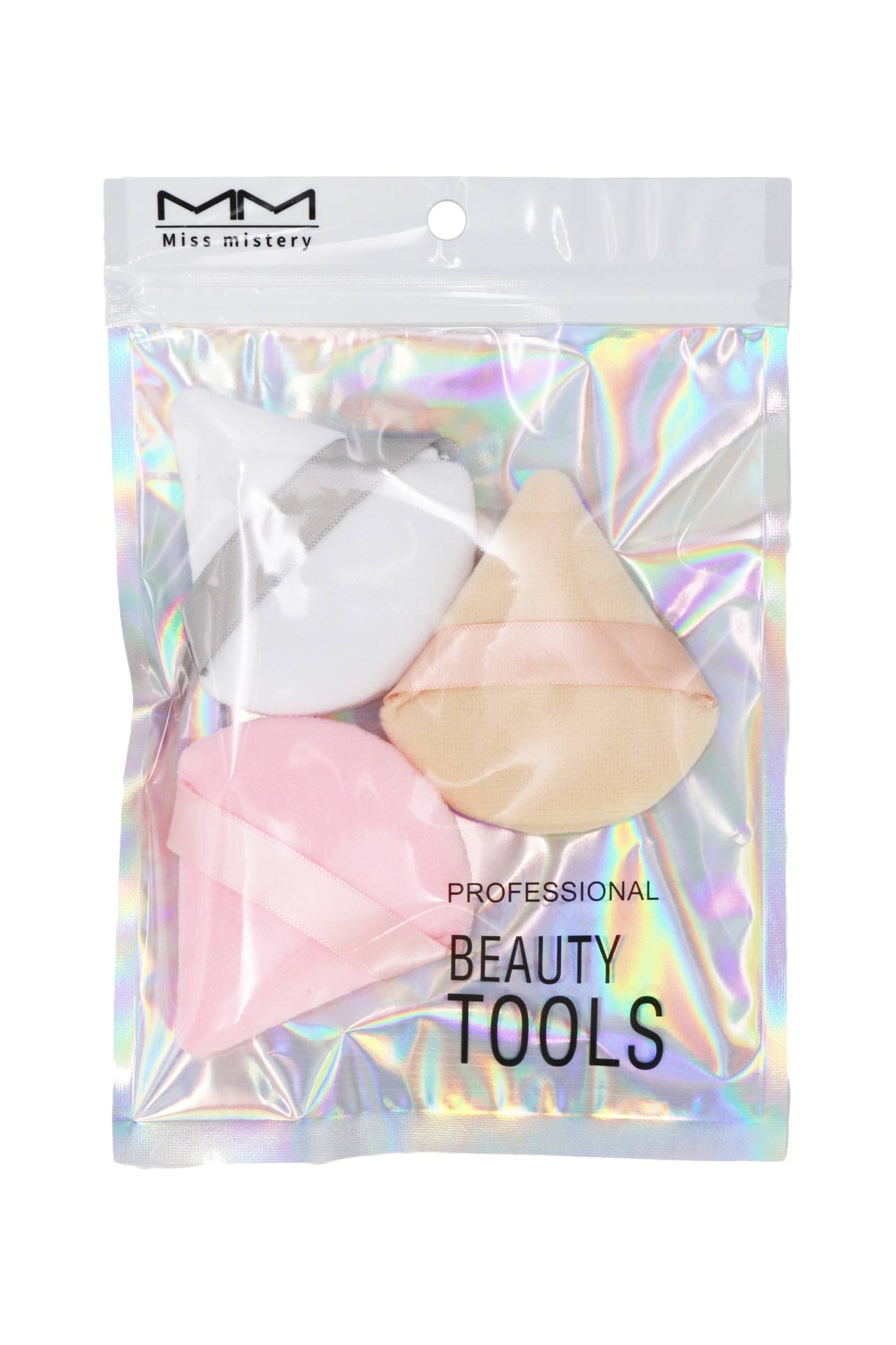 Velvety Triangle Makeup Powder Puff - 3 pc/bag