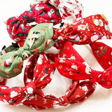 Christmas Theme Bow with Adjustable Wire Headbands