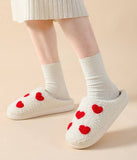 Valentine heart slippers