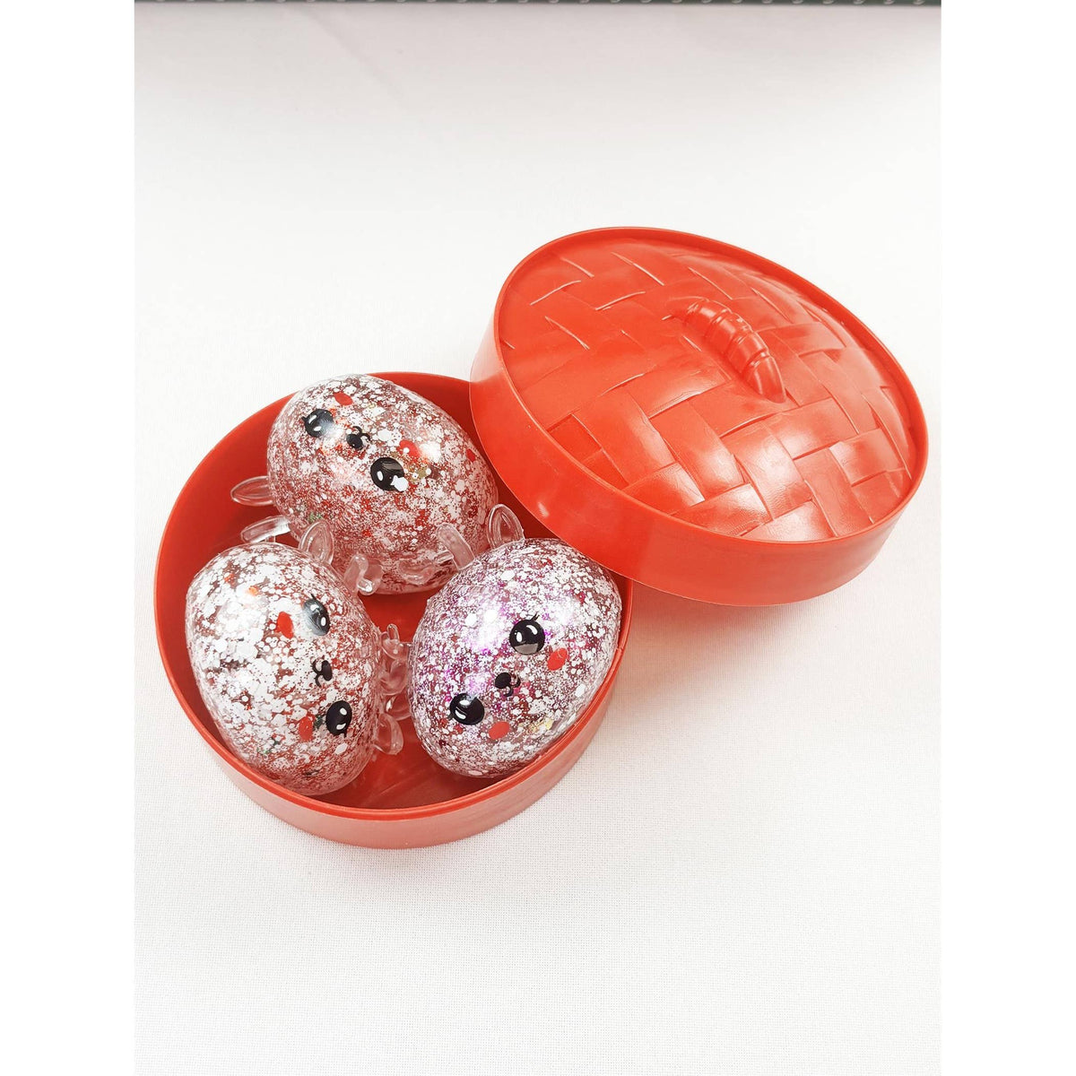Christmas 3-Mini Glitter Maltose Candy Dumpling Squishy Toy