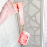 Tassel Zipper Wristlet Wallet with Clear ID Slot