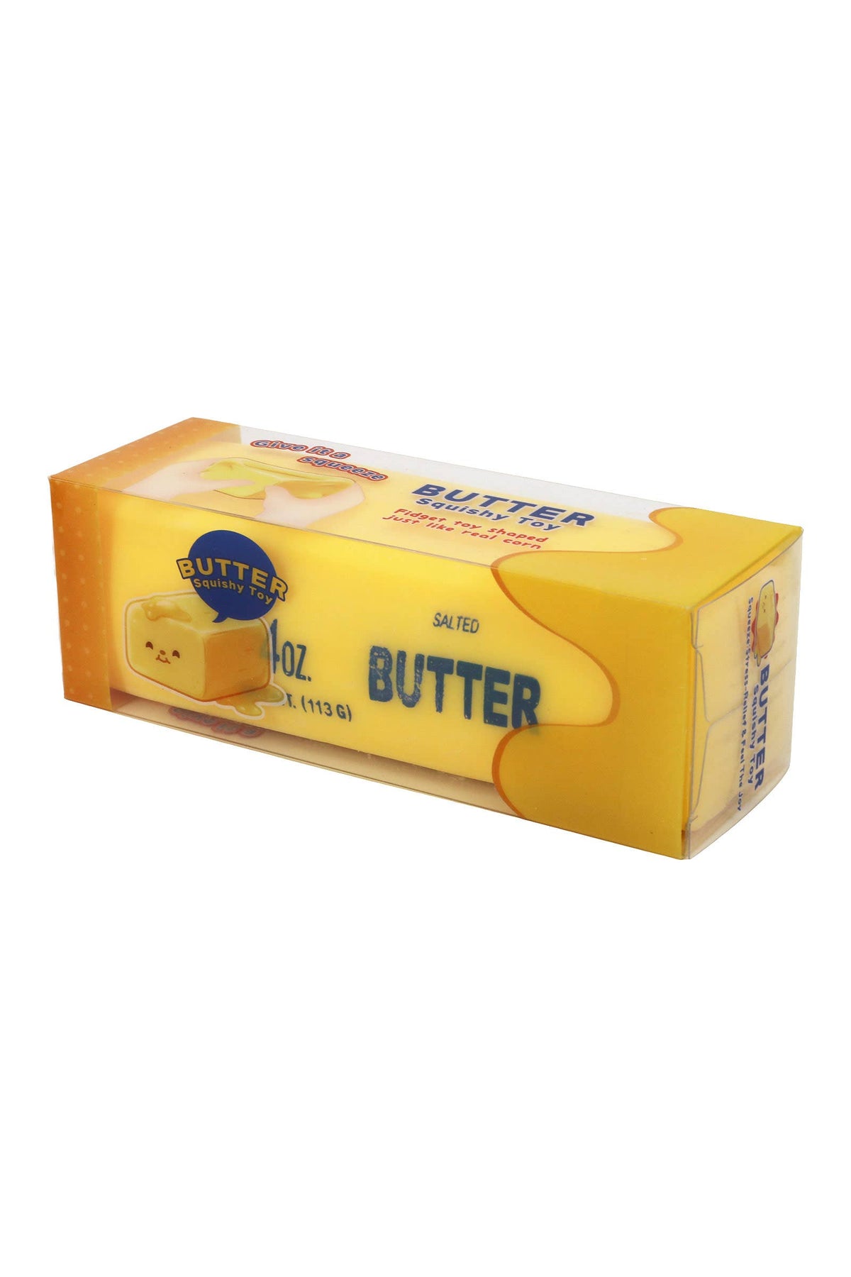 Yellow Butter Crunchy Bead Slime Filled TPR Squishy
