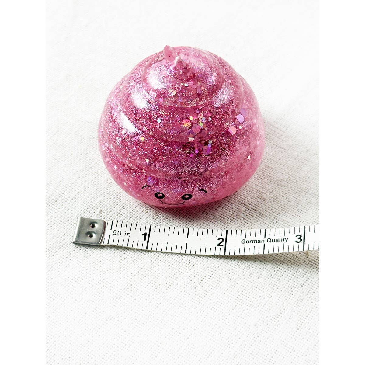 Maltose Fun Glittered Poop Shaped Squishy Toy