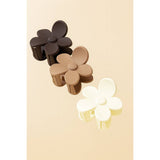 3 pcs Mini Flower Hair Claw Set
