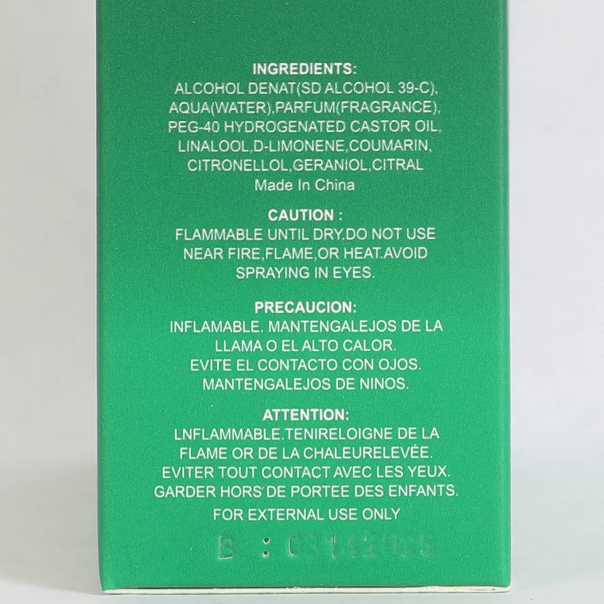 Catch Green Cologne for Men EDT 100ml