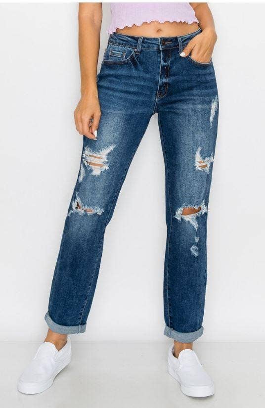 Courtney’s Cuff Boyfriend Jeans