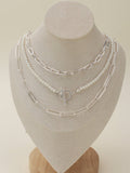 Multi Pearl Toggle Chain Necklace Set