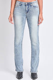 Meccas Mid Rise Clean Hem Premium Stitch Bootcut Jeans