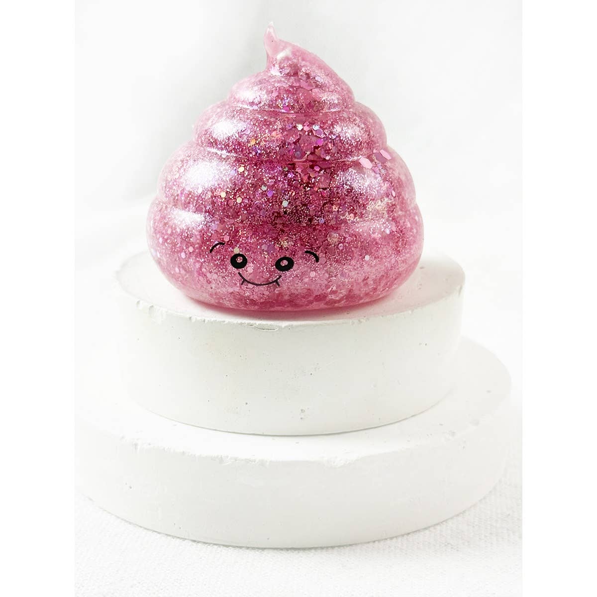 Maltose Fun Glittered Poop Shaped Squishy Toy