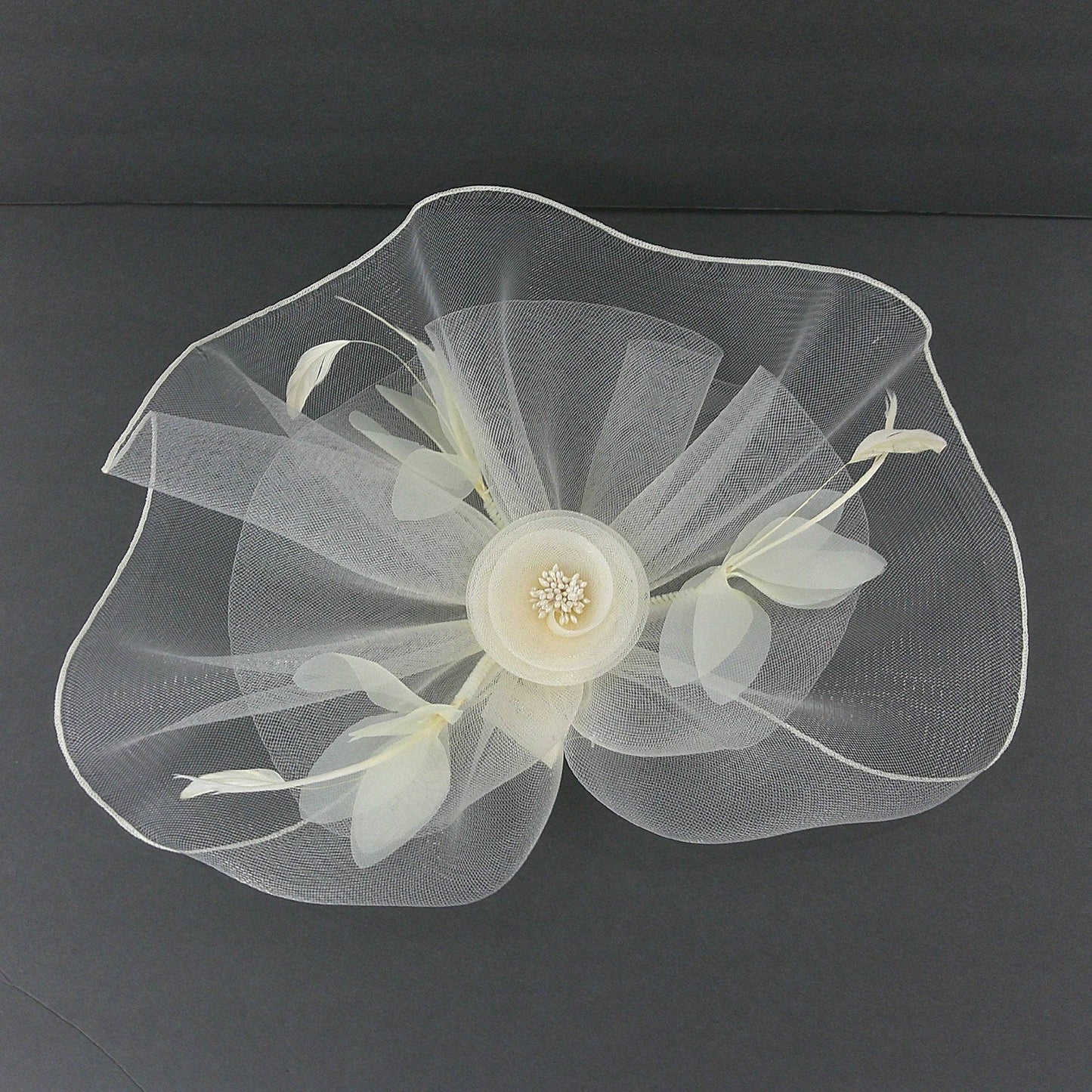 Kentucky Derby & Tea Party Flower Feather Hat