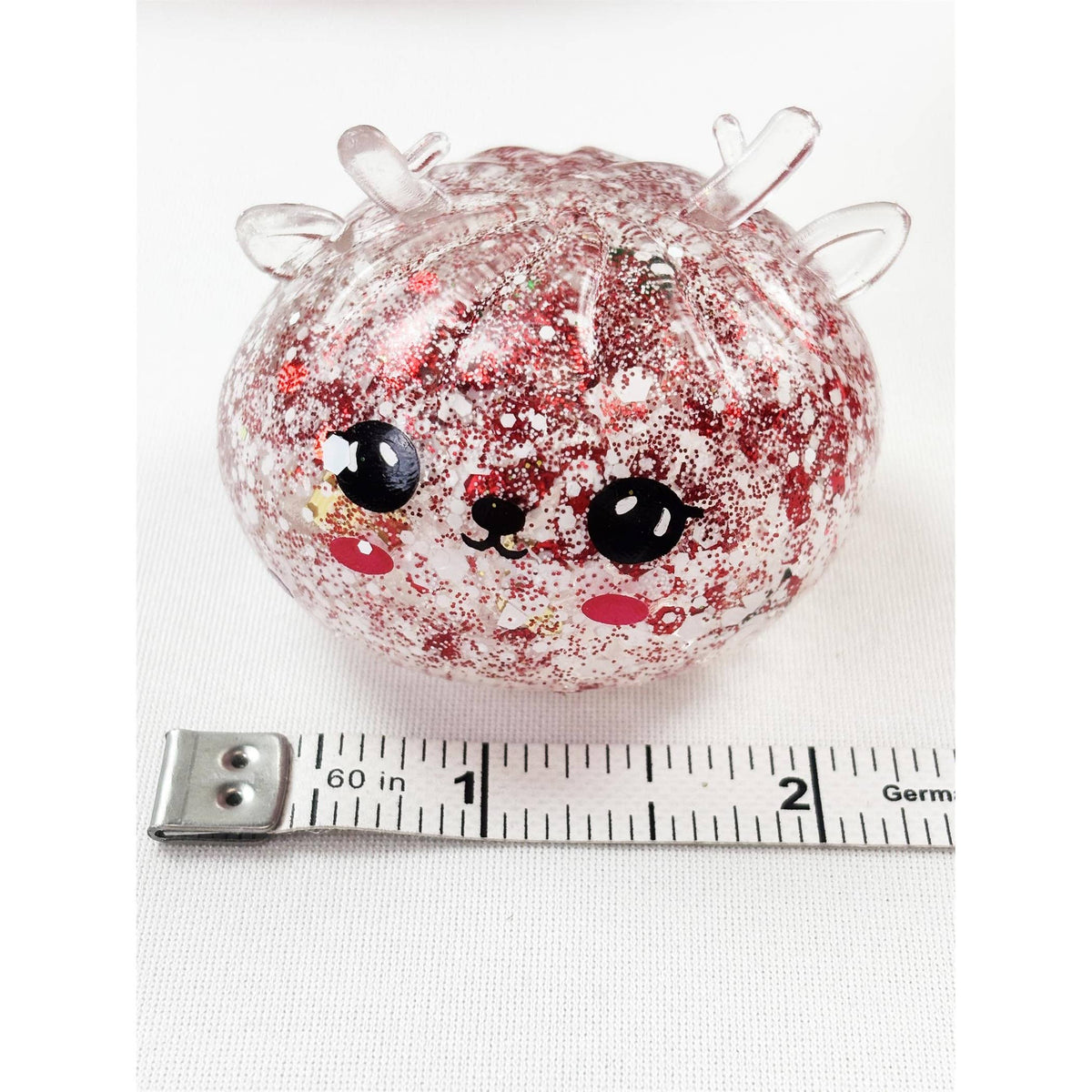 Christmas 3-Mini Glitter Maltose Candy Dumpling Squishy Toy