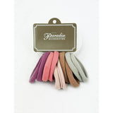 Dusty Color Shades Multicolor Elastic Hair Tie Set