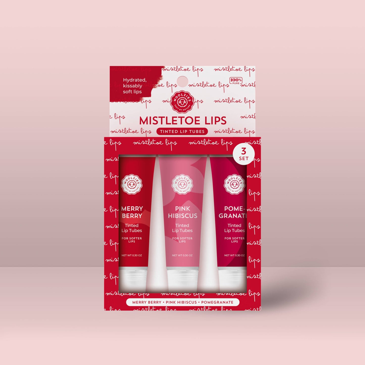 Mistletoe Lips Lip Tube Set Of 3