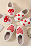 Valentine heart slippers