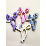 Matte Color Ribbon Shaped Hair Claw Clip