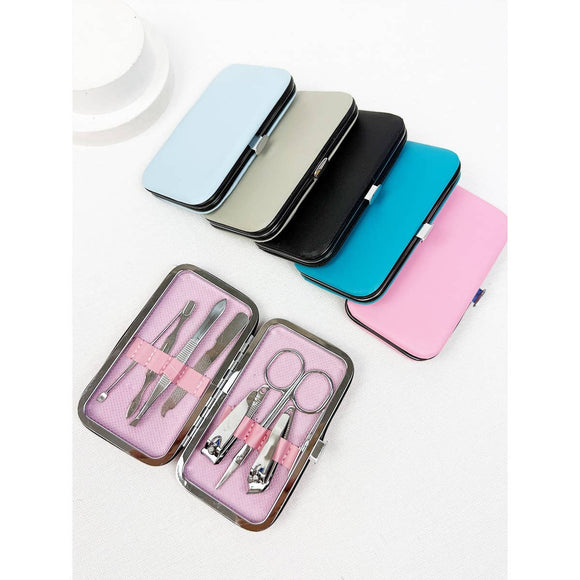 Personal Mani and Pedi Kit care tools with case