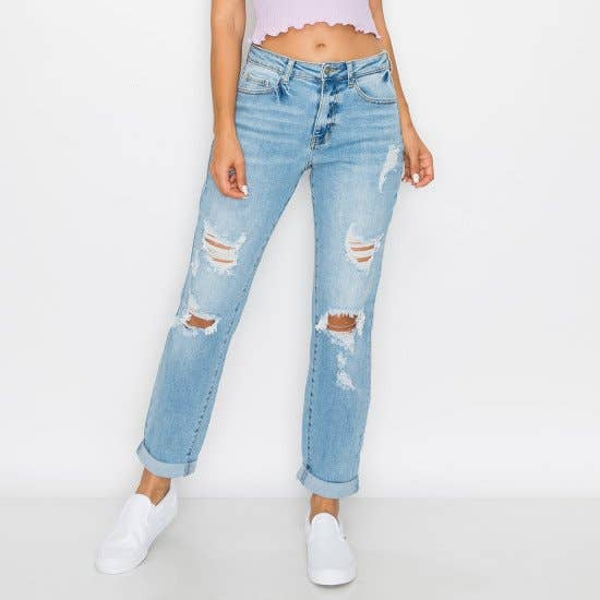 Courtney’s Cuff Boyfriend Jeans