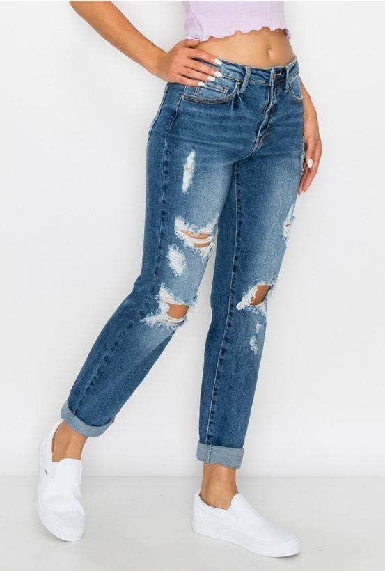 Courtney’s Cuff Boyfriend Jeans