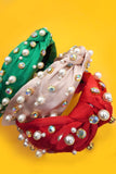 CHRISTMAS RHINESTONE PEARL HEADBAND
