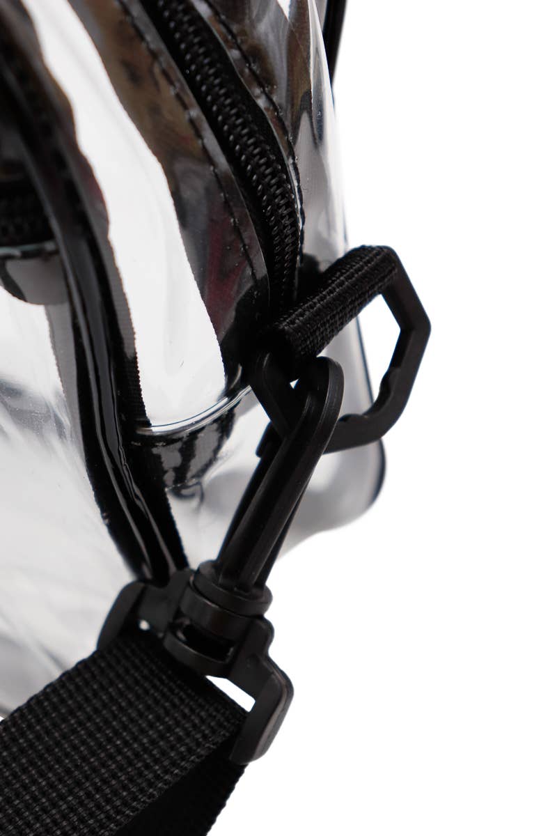 Clear Pvc Crossbody Messenger Travel Bag