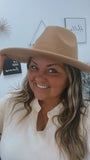 Wide brim Panama hat