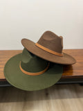 Wide brim Panama hat