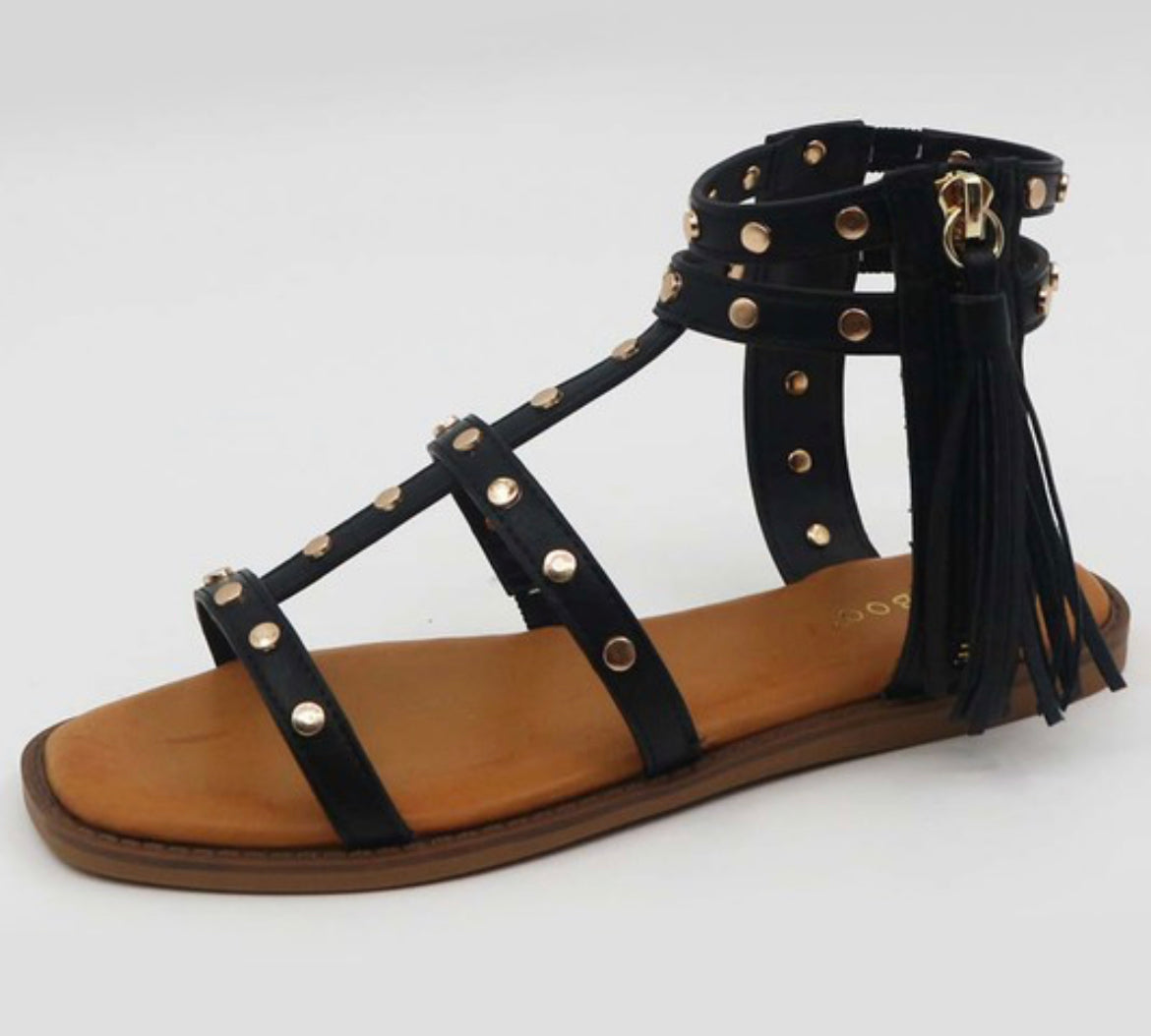 Shops tassel gladiator sandals