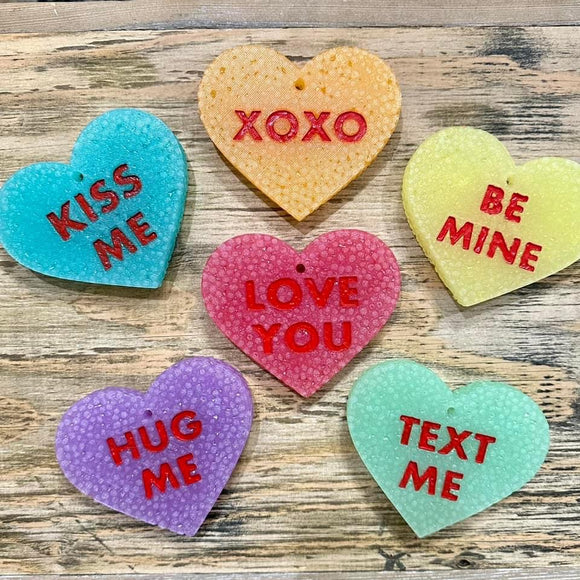 Valentine’s Day conversation heart freshies