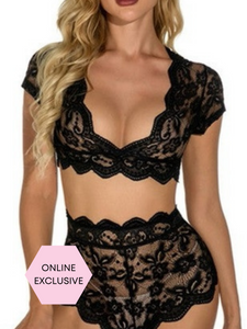 Angelica two piece lace lingerie set