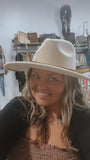 Wide brim Panama hat