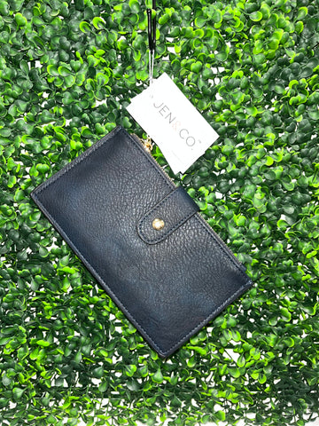 Odelia flip wallet with snap closure